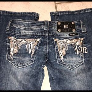 Miss me jeans size 23 inseam 31 stretch boot cut